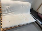 Comfortabel futonbed in goede staat, Gebruikt, Wit, Tweepersoons, Hout