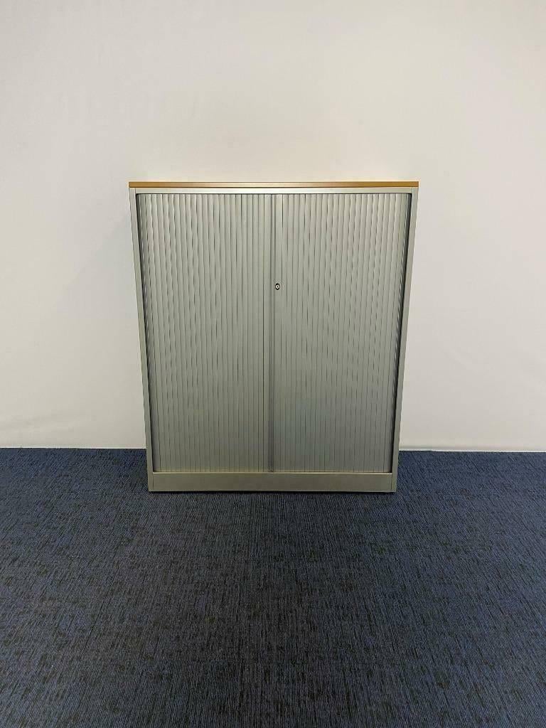 Roldeurkast Ahrend, aluminium, H 145 x B 120 x D 45 cm., Huis en Inrichting, Ophalen, Gebruikt