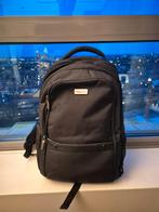 Zwarte laptop rugzak | Black laptop backpack, Ophalen of Verzenden, Zo goed als nieuw, Zwart