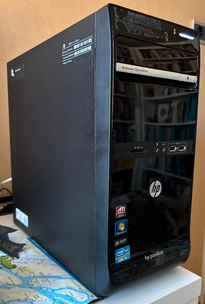 HP Pavilion Mini Tower PC Windows 10, Computers en Software, Desktop Pc's, Gebruikt, 2 tot 3 Ghz, HDD, 8 GB, Met monitor, Ophalen