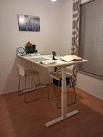 Verstelbare bureau XL 180 x 80 cm, Ophalen, In hoogte verstelbaar, Zo goed als nieuw, Bureau