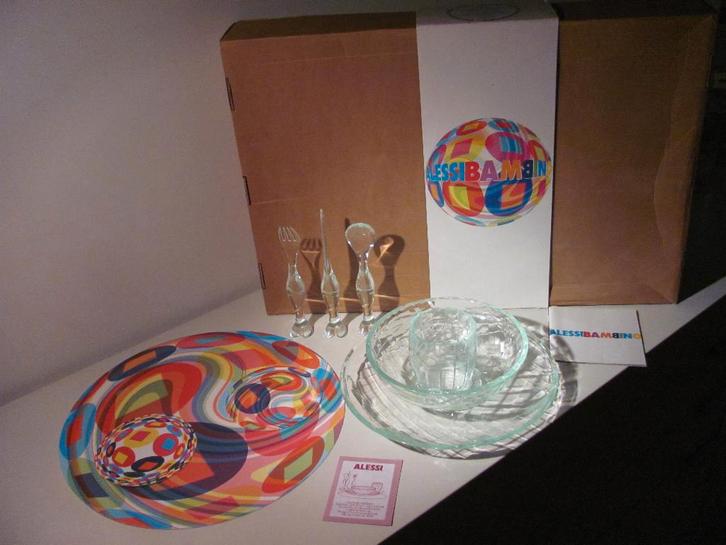 Alessi kinder servies / tafel set LBO01S Alessibambino, Huis en Inrichting, Keuken | Servies, Gebruikt, Compleet servies, Overige stijlen