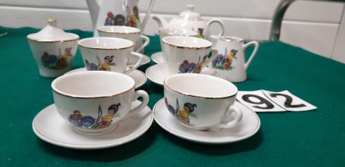 Mini servies hanenkar met meisje, Antiek en Kunst, Antiek | Servies compleet, Ophalen of Verzenden