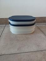 Tupperware vleeswarendoos, vleeswarentrio, beleg/kaasdoos, Ophalen of Verzenden, Gebruikt, Blauw, Overige typen