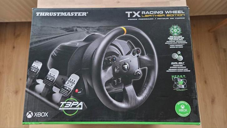 Thrustmaster TX Leather Edition, Spelcomputers en Games, Spelcomputers | Xbox | Accessoires, Gebruikt, Xbox One, Xbox Series X