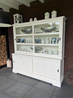 Teak houten buffetkast wit geschilderd, Ophalen, Gebruikt, 25 tot 50 cm, 200 cm of meer