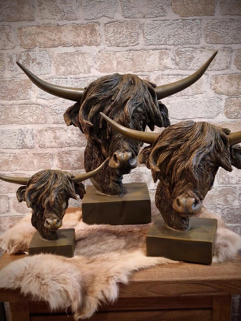 Supergave Hooglanders op voet - S, M, L - Polystone, Ophalen of Verzenden, Nieuw, Dier