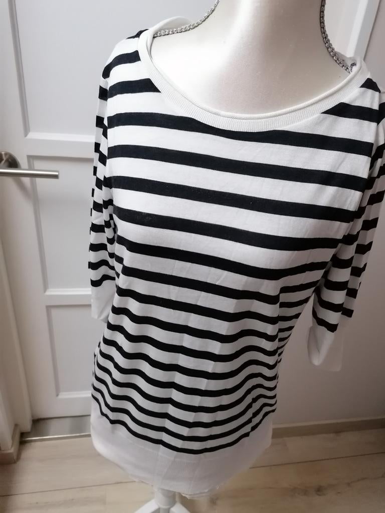 Zomer shirt bretons gestreept 38 Massimo dutti, Verzenden