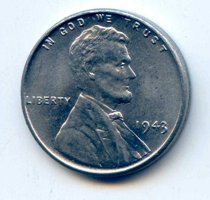 USA / Amerika 1 Cent 1943 ZINK/STAAL UNC-, Postzegels en Munten, Munten | Amerika, Noord-Amerika, Verzenden