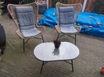 Tuin tafel met 2 stoelen, Ophalen, 2 zitplaatsen