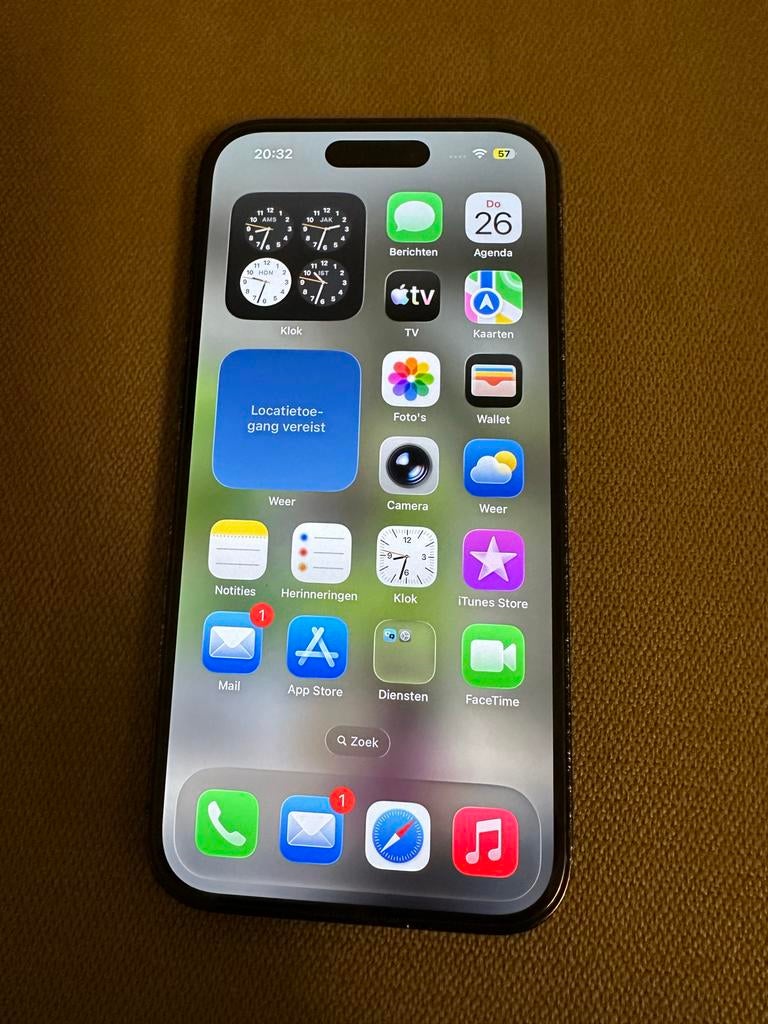 iPhone 14 Pro 256 GB, batterij 60%, Telecommunicatie, Mobiele telefoons | Apple iPhone, 256 GB, Zwart, Ophalen of Verzenden, Zonder simlock