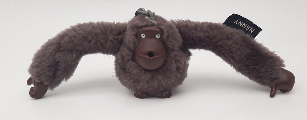 Kipling bruin/paars Aapje Nanny sleutelhanger, Verzamelen, Ophalen of Verzenden, Gebruikt