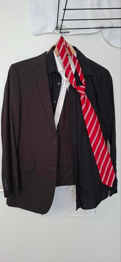 Gala kostuum pak Angelo Litrico, Kleding | Heren, Kostuums en Colberts, Ophalen of Verzenden, Zo goed als nieuw, Zwart