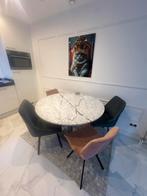 eettafel 4 personen, Ophalen, Gebruikt, Rond, 100 tot 150 cm