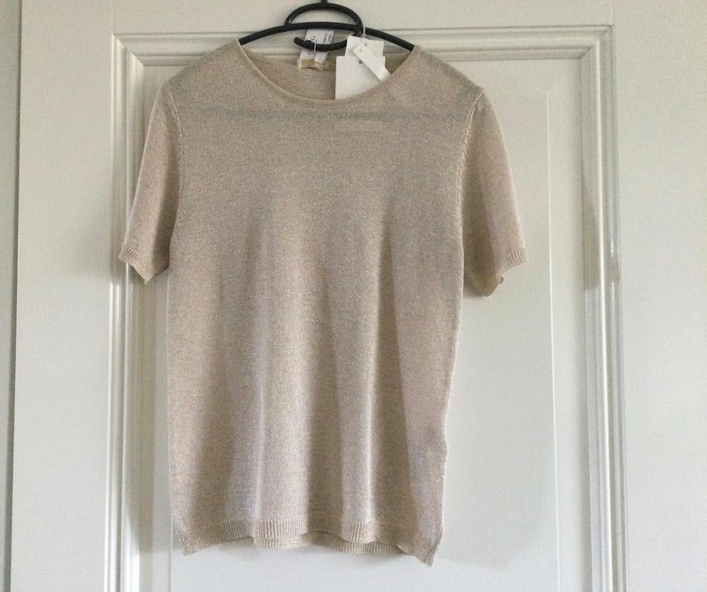 Dames shirt, top, KOCCA, ecru/goud, maat M (nieuw), Ophalen of Verzenden, Nieuw