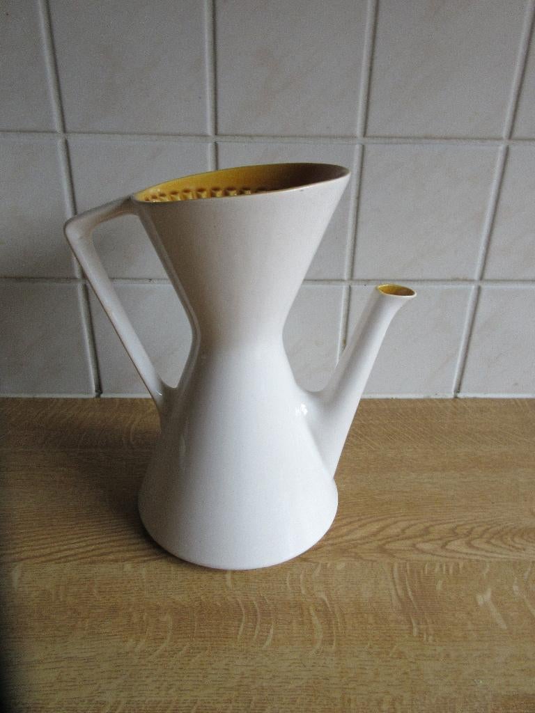 Diabolo Potterie Driehoek Huizen koffiepot koffiefilter, Ophalen of Verzenden