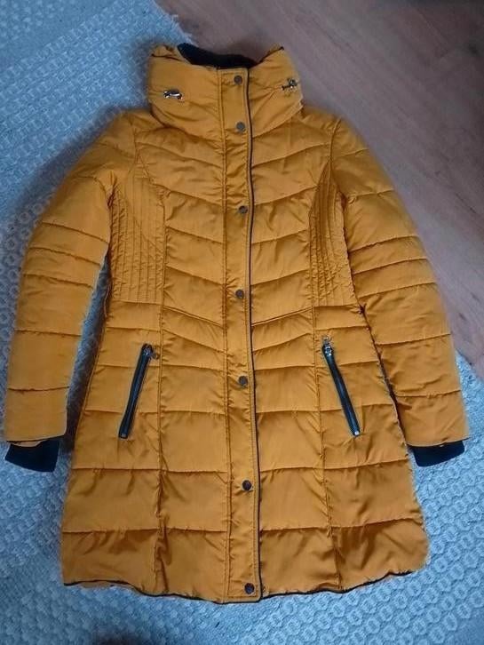 Winterjas okergeel maat 38, Kleding | Dames, Jassen | Winter, Maat 38/40 (M), Geel, Ophalen of Verzenden, Zo goed als nieuw