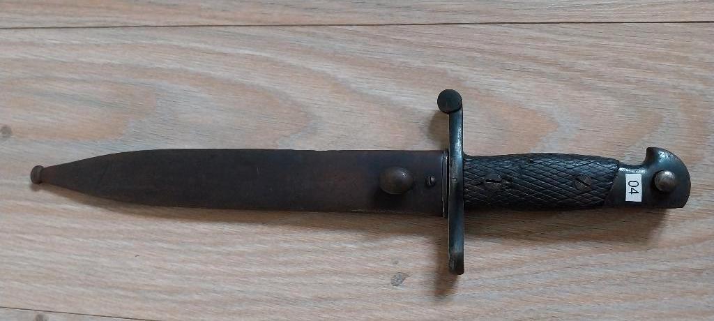 Te koop: Originele Spaanse M1941 Bajonet met schede., Verzamelen, Militaria | Algemeen, Verzenden, Landmacht, Overige gebieden