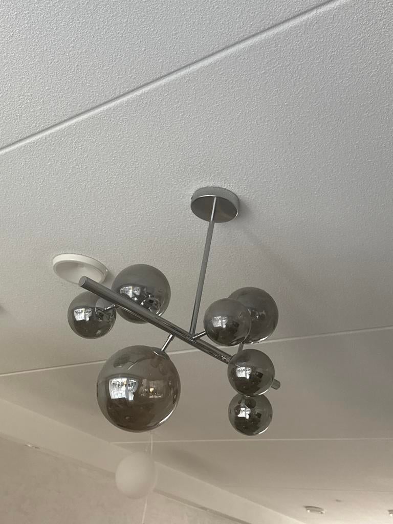 Hanglamp rookglas, Ophalen, Gebruikt, Glas, Minder dan 50 cm