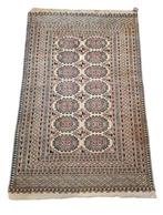 Handmade antique wool Persian Jomut carpet Tribal 118x182cm