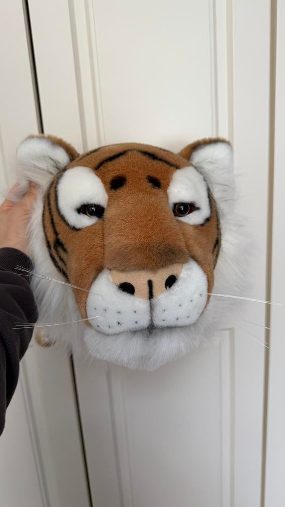 Tijgerkop decoratie voor kinderkamer, Ophalen of Verzenden, Zo goed als nieuw, Wanddecoratie