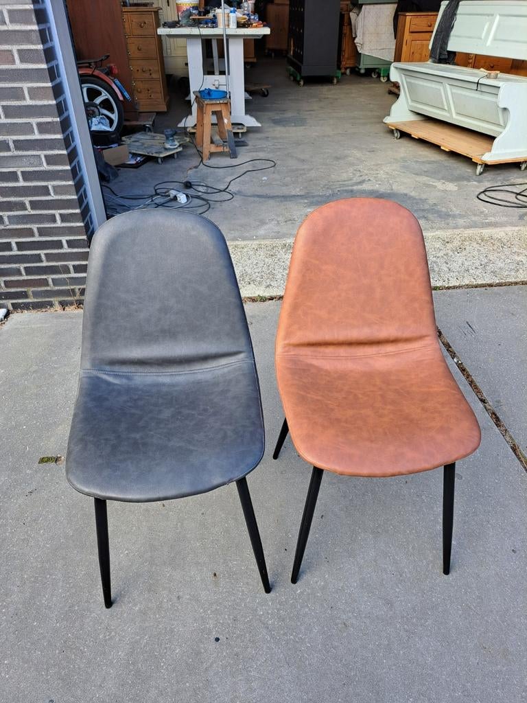 2 kuip stoelen, Overige materialen, Twee, Wit, Ophalen of Verzenden