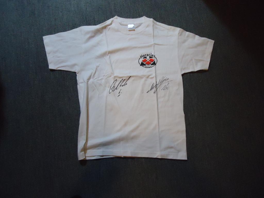 HERACLES T-shirt maat L met handtekening, Maat XS of kleiner, Verzenden, Shirt