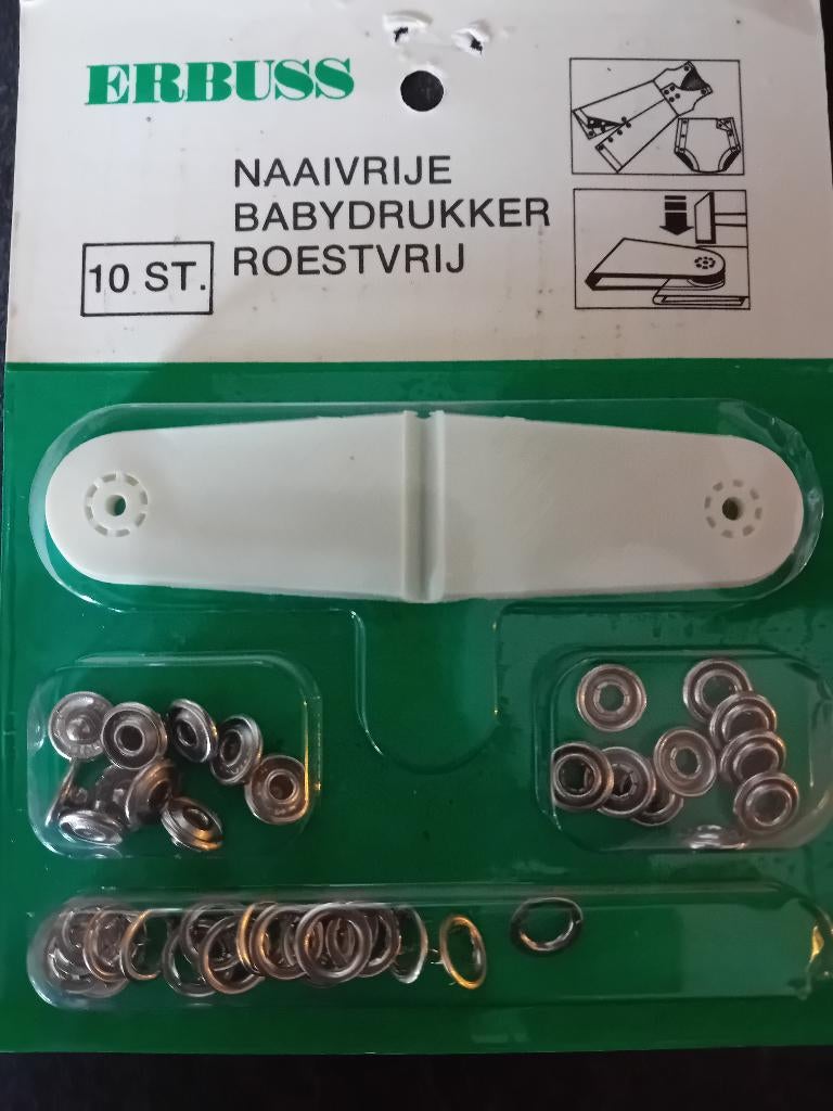 10 naaivrije Baby Drukkers, Ophalen of Verzenden, Nieuw, Knoop of Knopen