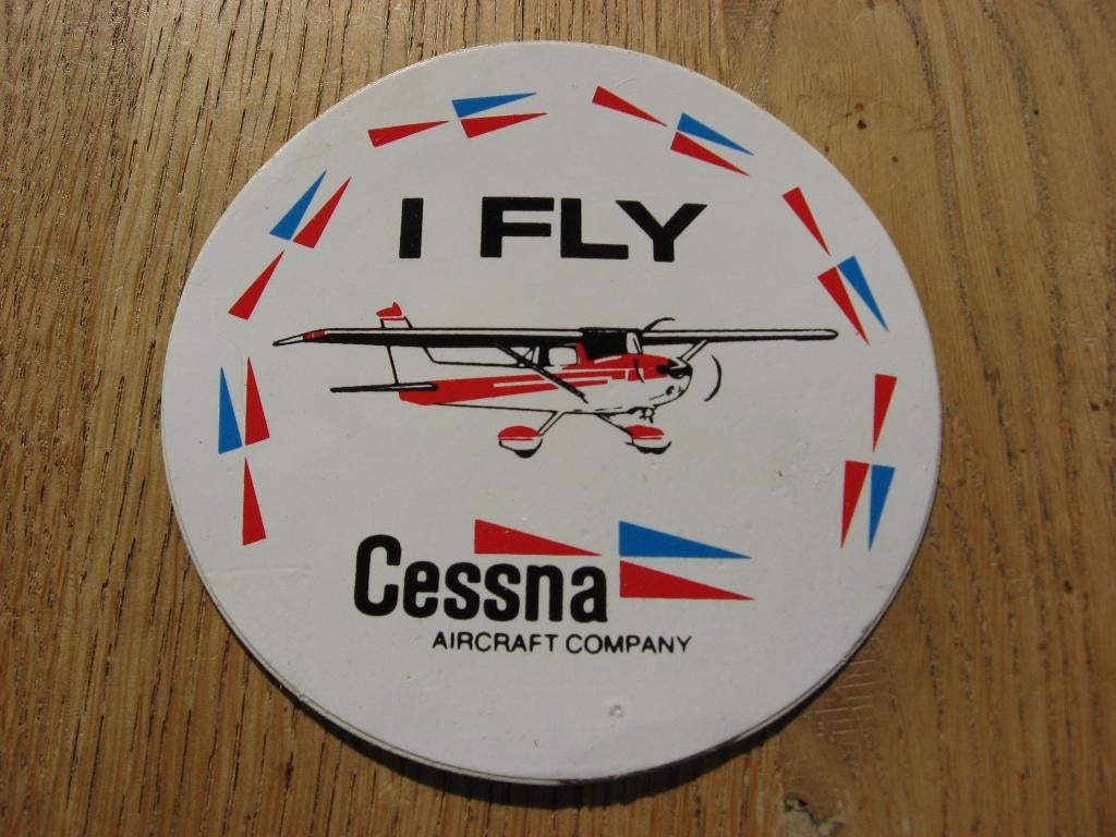 I Fly Cessna Aircraft Company Sticker, Ophalen, Nieuw, Overige typen