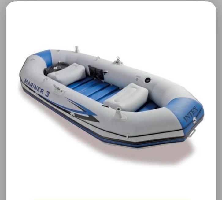 Fluisterboot compleet opblaasboot rubberboot, Watersport en Boten, Bootonderdelen, Zo goed als nieuw, Overige typen, Motorboot