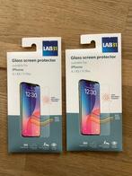 2x LAB31 Screenprotector iPhone X / XS / 11 Pro, Ophalen of Verzenden, Nieuw, IPhone X, Frontje of Cover