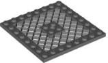 Lego modified plaatjes 8x8 donkerblauw grijs 1x, Ophalen of Verzenden, Gebruikt, Losse stenen, Lego
