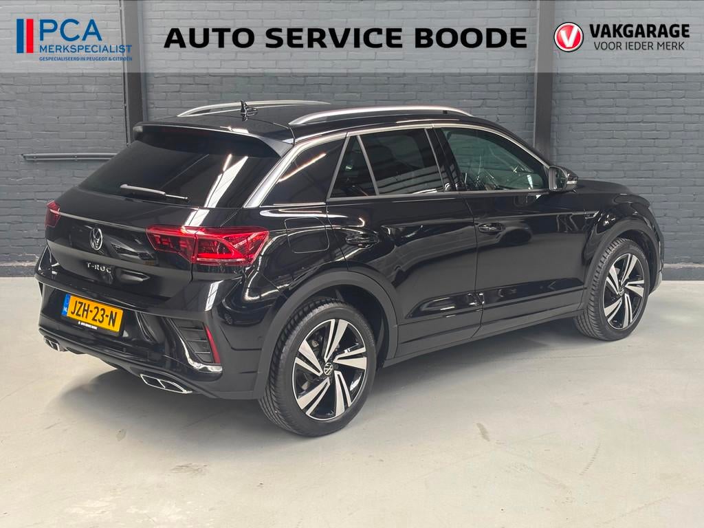 Volkswagen T-ROC 1.5 TSI R-Line Edition automaat - 3x R-Line, Auto's, Volkswagen, Euro 6, 4 cilinders, Leder en Stof, Zwart