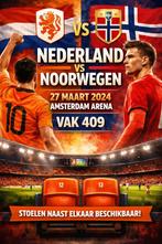 Voetbal tickets, Tickets en Kaartjes, Losse kaart, Drie personen of meer, Maart, Nederlands elftal