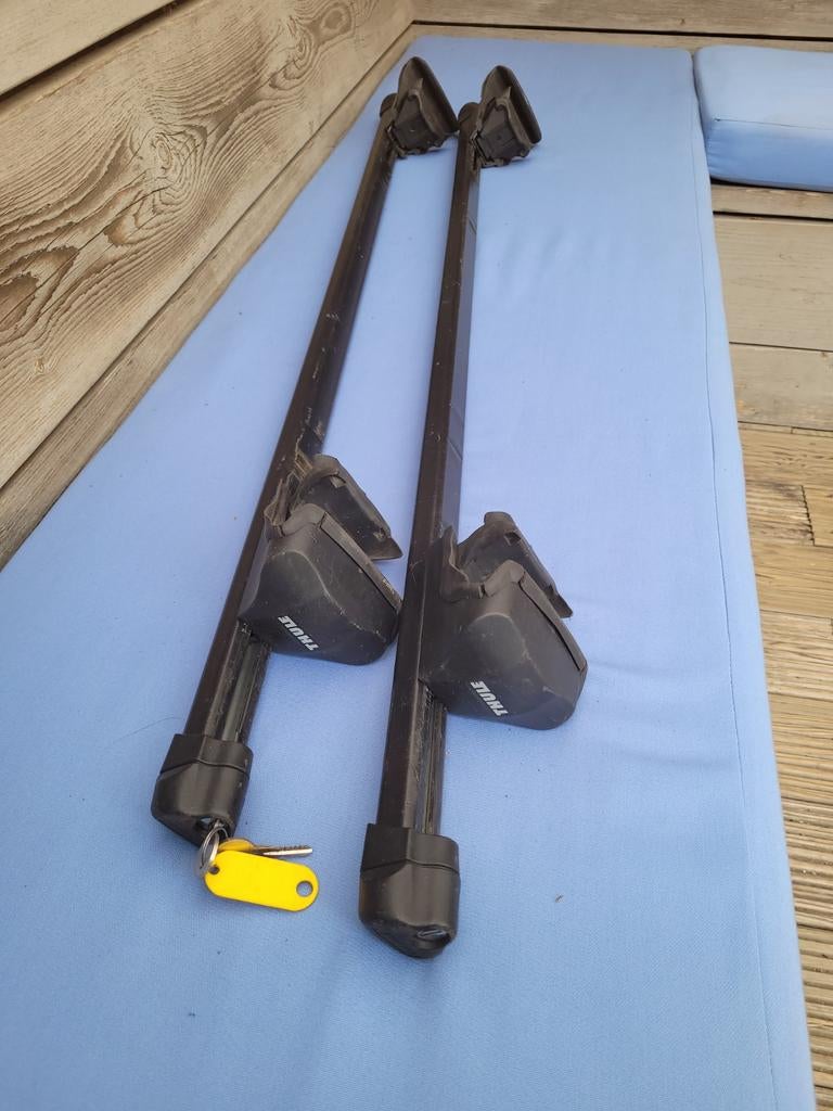 Thule dakdragers met sleutel, Auto diversen, Dakdragers, Gebruikt, Ophalen