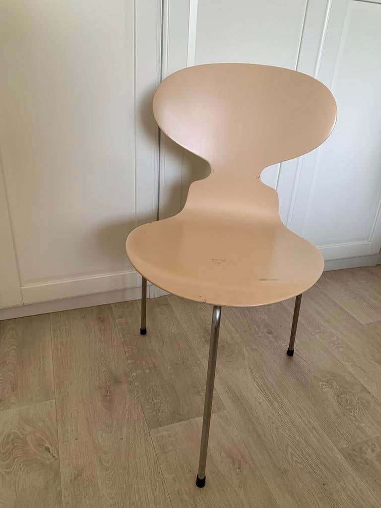 7x Fritz Hansen Mier 3-poot stoel, Huis en Inrichting, Ophalen, Gebruikt, Overige kleuren, Metaal