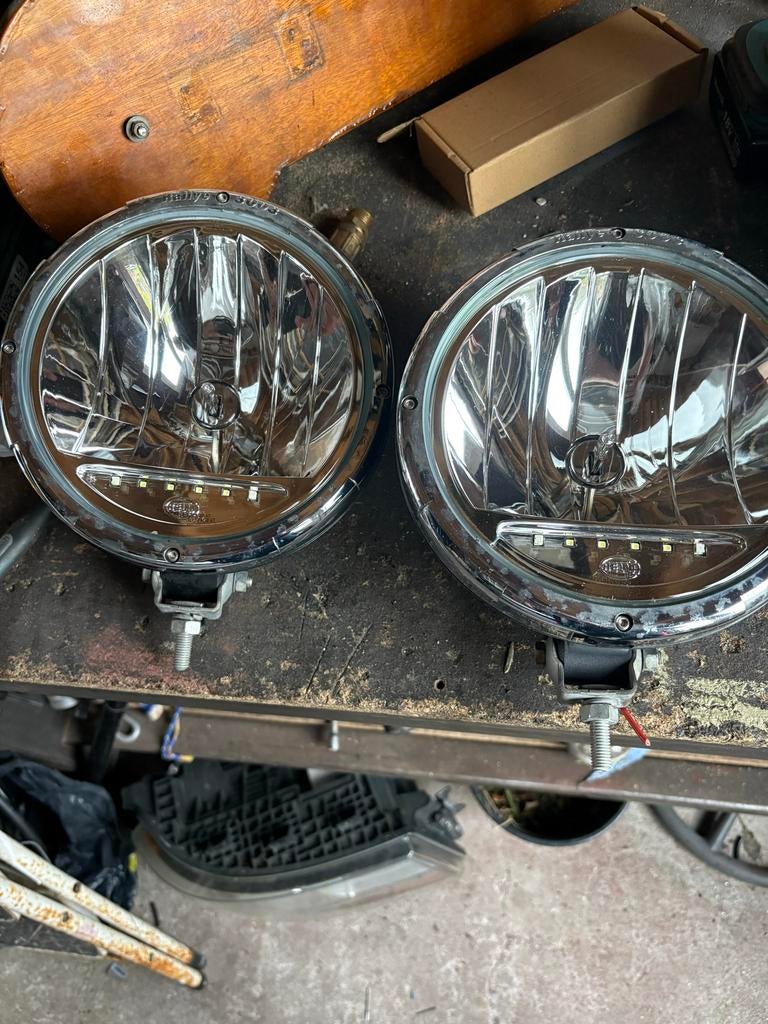 Hella Rallye 3003 verstralers med led stadslicht, Ophalen, Gebruikt, Universele onderdelen
