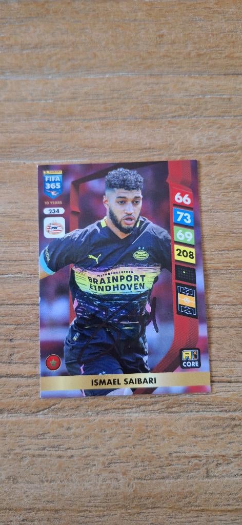 Panini trading card handtekening; Ismael Saibari # PSV, Ophalen of Verzenden, Nieuw, PSV, Spelerskaart
