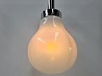 Mazzega Stijl Hanglamp, Italy 1970s, Gebruikt, -, Mazzega, Italy, Murano, bulb, peer, space age, design, melkglas, Ophalen of Verzenden