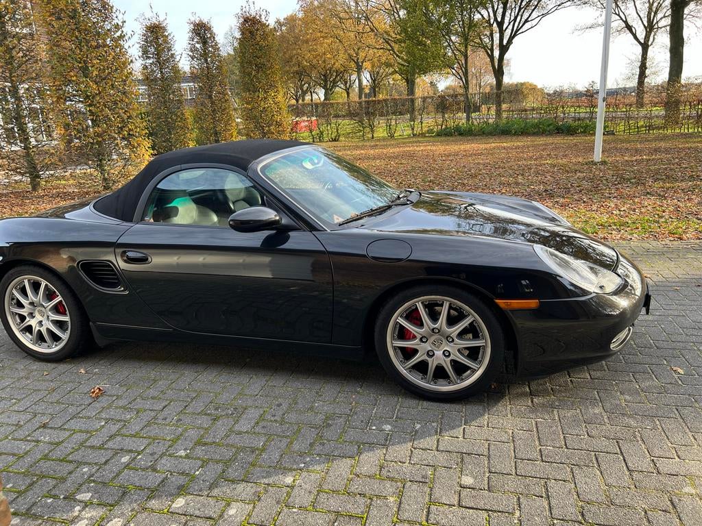 Porsche Boxster 3.2 S Cabrio 2001 lage kmstand 62684, Auto's, Porsche, 251 pk, Achterwielaandrijving, Zwart, Cabriolet