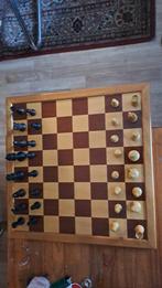 Groot Staunton schaakspel met schaakbord, Ophalen of Verzenden