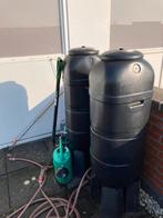regenton met tap 2 x, Tuin en Terras, Regentonnen, Ophalen, Kunststof, Gebruikt, Met kraantje