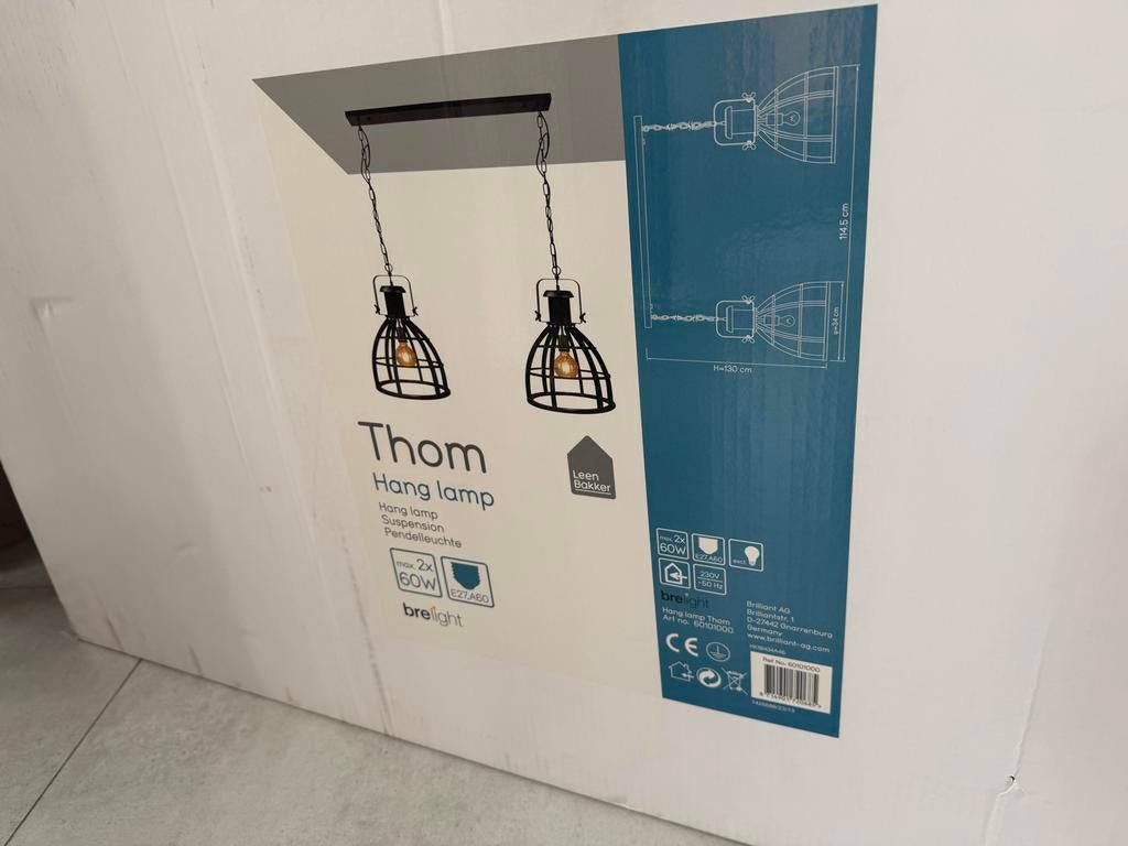 Thom hanglampen nieuw in doos - Leen Bakker, Ophalen, Nieuw, Metaal, 75 cm of meer