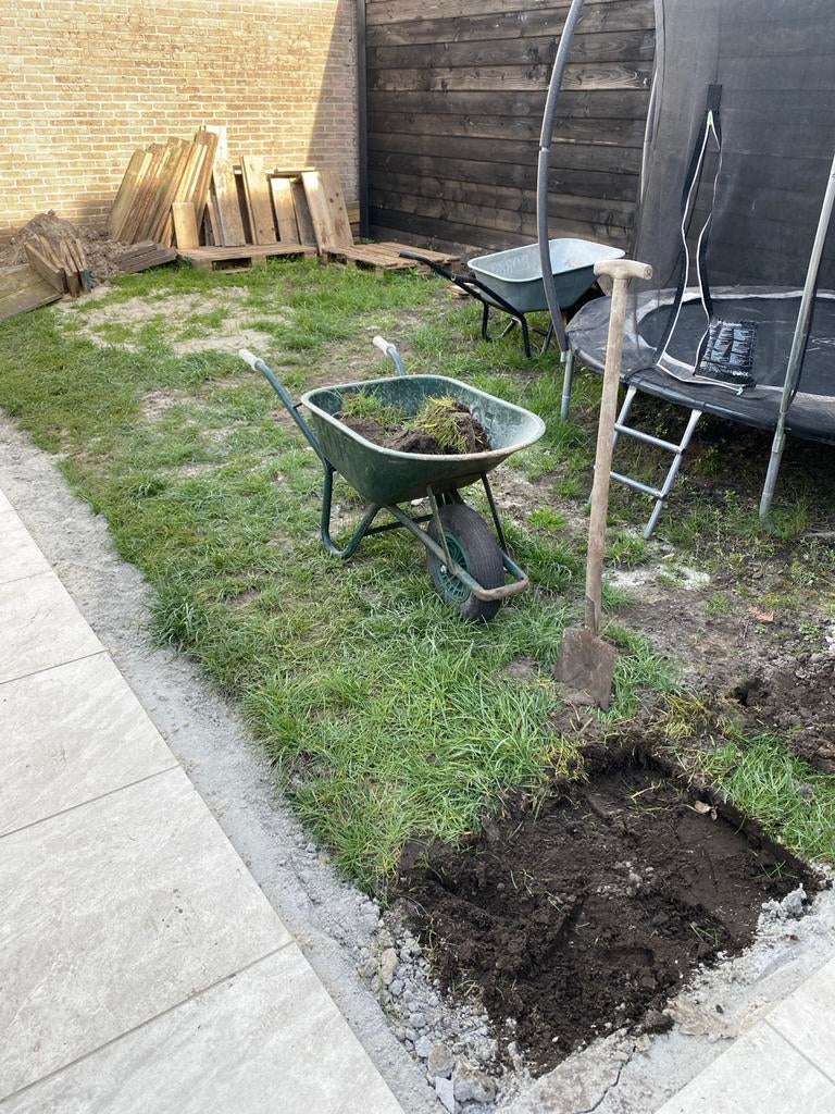 Gratis grond en graszoden, Tuin en Terras, Gras en Kunstgras, Gebruikt, Gras, 20 m² of meer, Ophalen
