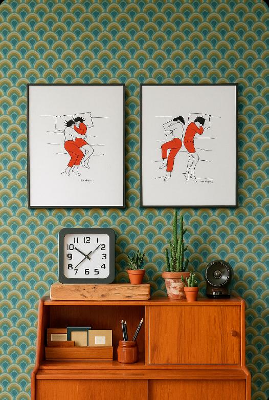 Vintage Tweeluik Marja Bezemer 1978- Popart, Antiek en Kunst, Ophalen of Verzenden