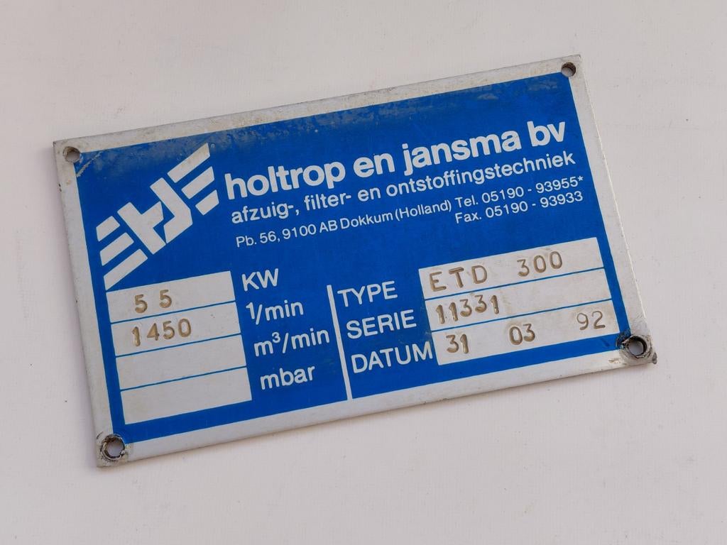 Bordje van Holtrop en Jansma, Ophalen of Verzenden, Transport