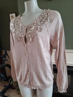 Nougat London beige vest cardigan 4 L 42, Kleding | Dames, Verzenden, Beige, Maat 42/44 (L), Zo goed als nieuw