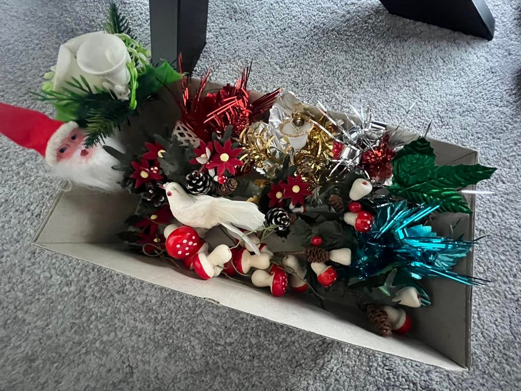 vintage kerstdecoratie, Diversen, Kerst, Ophalen of Verzenden, Zo goed als nieuw