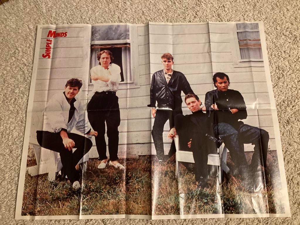 Poster A2 formaat SIMPLE MINDS, Ophalen of Verzenden, A1 t/m A3, Film en Tv
