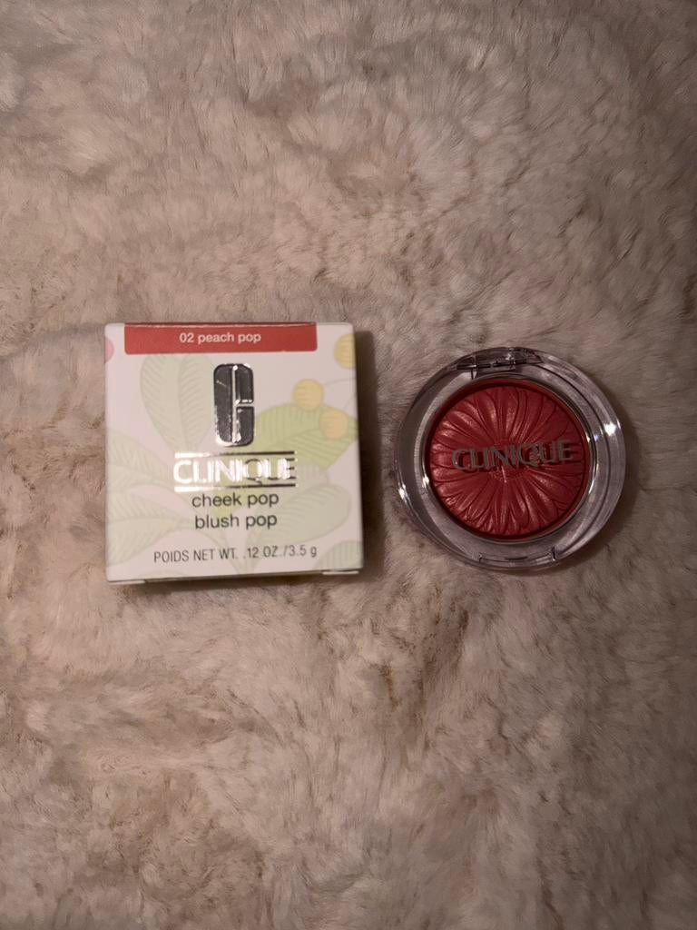 Clinique blush kleur 02 peach pop. Authentiek, nieuw, Ophalen of Verzenden, Nieuw, Roze, Wangen